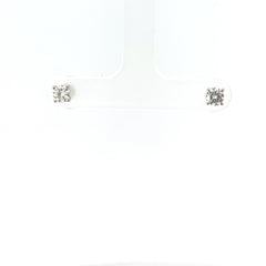 14k White Gold .50ct G VS2 Round Diamond Stud Earrings
