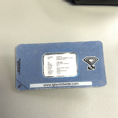 18k White Gold 1.06ct J VS1 Emerald Cut Diamond Solitaire Pendant Certified By IGI #D2F23021