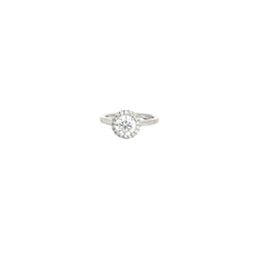 14k white Gold .90ct H SI1 Diamond and .15ct F VS2 Round  Engagement Ring Certified By GIA #2276279578