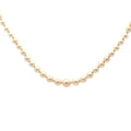 14k Yellow Gold 7mm /3.5mm  Graduated 20"inch Salt Water Pearl Strand  20" Necklace