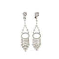 18k White Gold 2.00ct F VS2 Round Diamond Chandelier Earrings