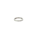 14k White Gold 1.00ct G SI1 Princess Cut Diamond Eternity Ring  Size 4 1/4