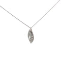 Platinum 1.40ct E VVS1 Signed Balestra Calibrated Baguette Diamond Feather Necklace