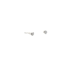 14k White Gold .18ct G SI1 Round Diamond Stud Earrings