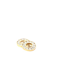 14k Yellow Gold 1.00ct G VS2 Round Jackets For Stud Earrings