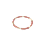 14k Yellow Gold Red Jade Chinese Good Fortune Bracelet