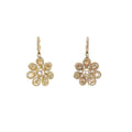 18K Yellow Gold 3.23ct Fancy Light Yellow Pear Shape Diamond and 1.00ct G SI1 Round  Earrings