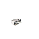 18k white gold 1.50ct Champagne and White total weight of diamond  ring