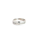 14k White Gold .50ct G SI1 Round Diamond Wedding Band 6mm