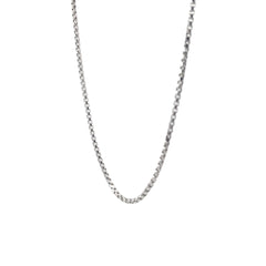 14k White Gold Round Diamond 8.5 gram, 2mm and 24"inch