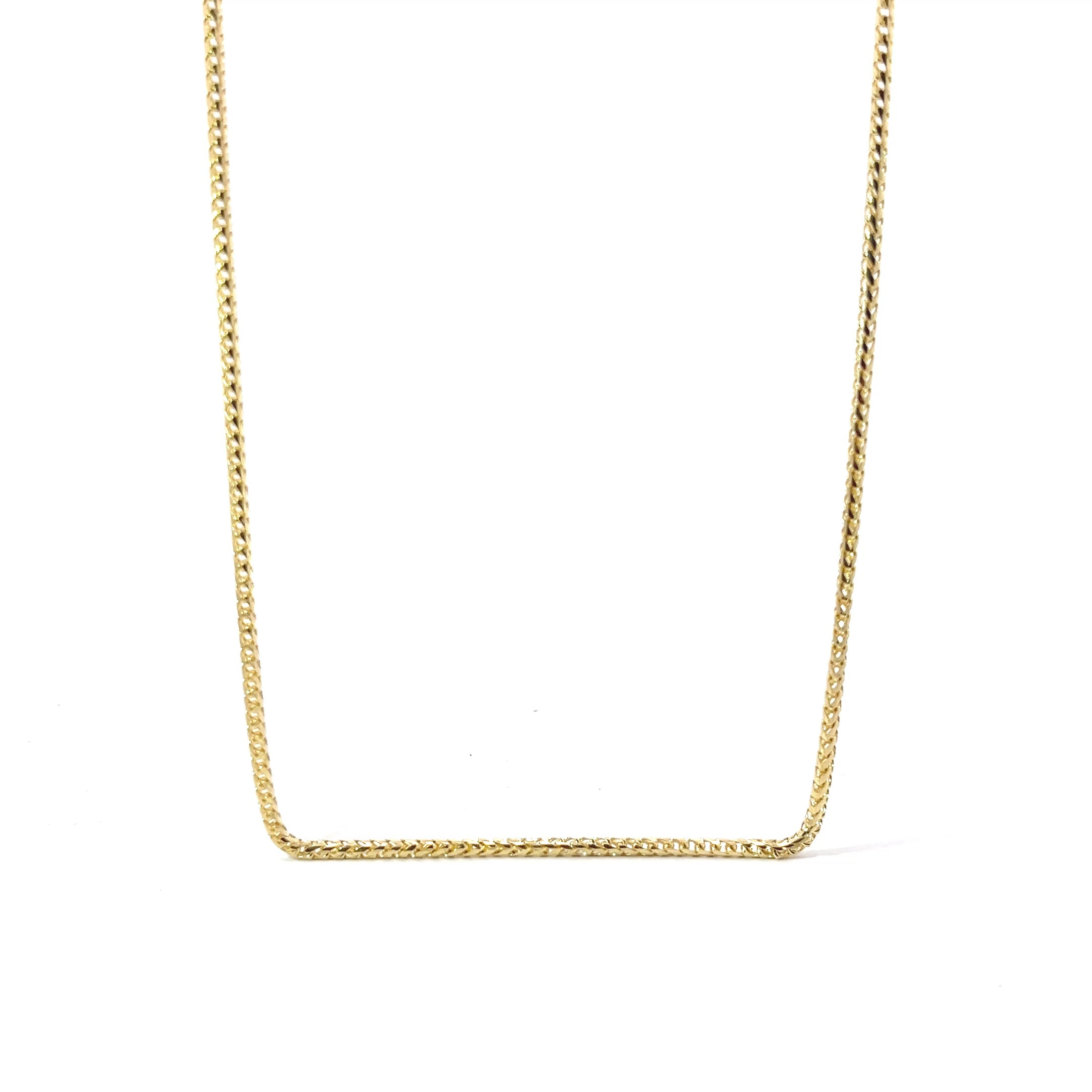 14k Yellow Gold 14.0 Gram Wheat Necklace 24"inch 2mm