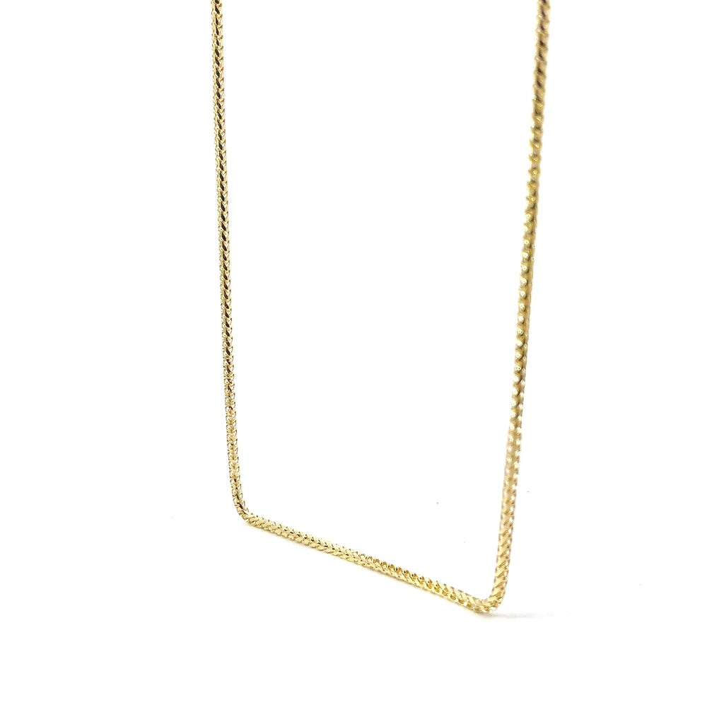 14k Yellow Gold 14.0 Gram Wheat Necklace 24"inch 2mm
