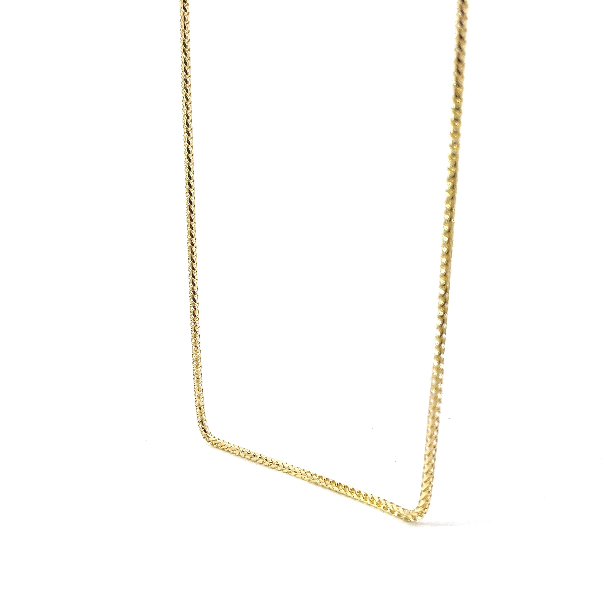 14k Yellow Gold 14.0 Gram Wheat Necklace 24"inch 2mm