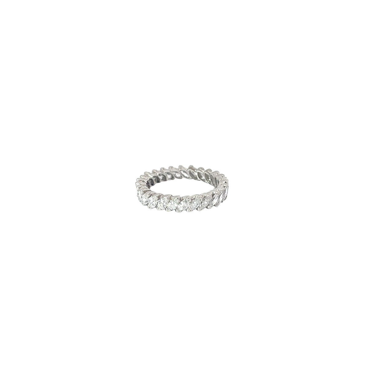 Platinum 2.00ct G VS2 Marquise shaped eternity ring
