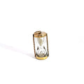 14k Yellow Gold .50ct G SI1 Round Diamond Vintage Hour Glass 1" inch 3.2 gram