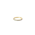 14k Yellow Gold 1.15ct H SI1 Round Diamond Eternity Ring Size 6