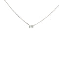 14k White Gold .20ct G VS2 Marquise Diamond Solitaire Pendant
