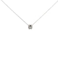 14k White Gold .35ct F VS2 Round Diamond Necklace