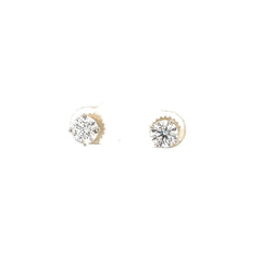14k White Gold 1.50ct  G VS2 Round Diamond Stud Earrings