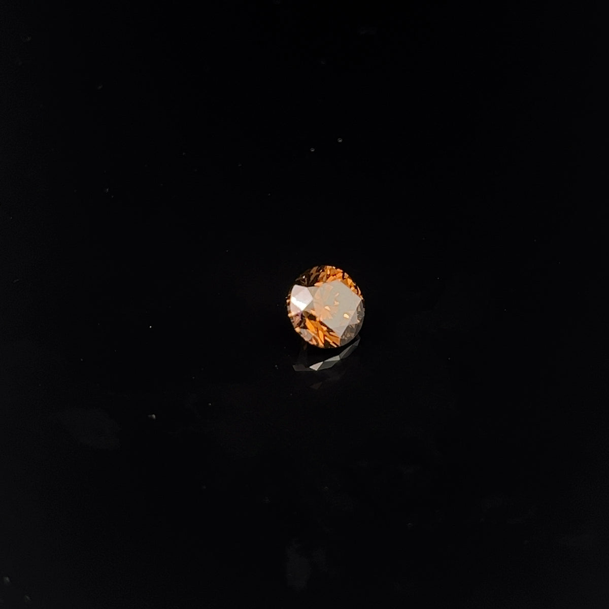 1.01ct Fancy Dark Orangy Brown Round GIA