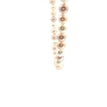 14k Yellow Gold Multi Shade Saltwater Cultured Pearl Necklace 6mm 16"inch