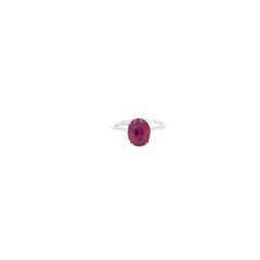 18kw 2.65ct Burma Ruby / .10ct GVS2 Ring  GIA