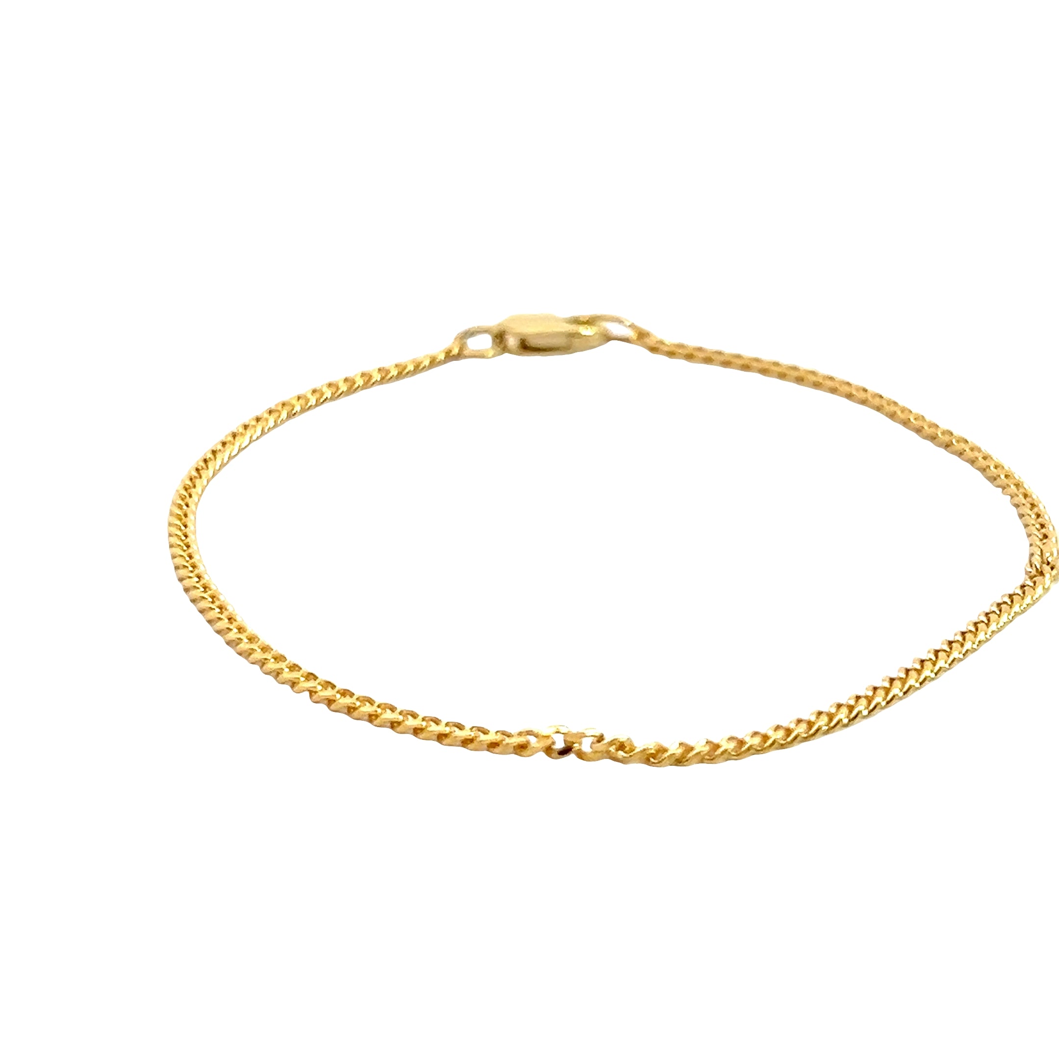 14k Yellow Gold 1.60 gram Mini Micro Cuban Link Bracelet