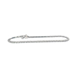 14K WHITE .99CT HI1 ROUND DIAMOND TENNIS BRACELET