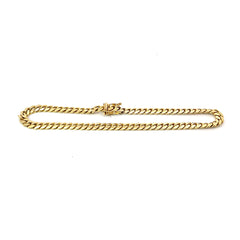 14k Yellow Gold 20.00 Grams Cuban Link Bracelet 4mm 10"inch