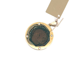 14k Two-Toned Coin Necklace