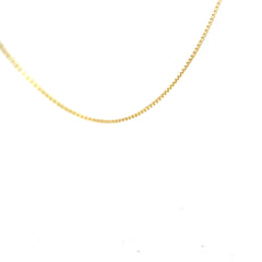 14k Yellow Gold 4.0 Gram Box Necklace 18" inch