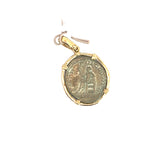 14k Yellow Gold Roman Coin Necklace