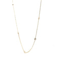 14k White Gold 1.50CT G SI1 Round Diamond By The Yard Necklace