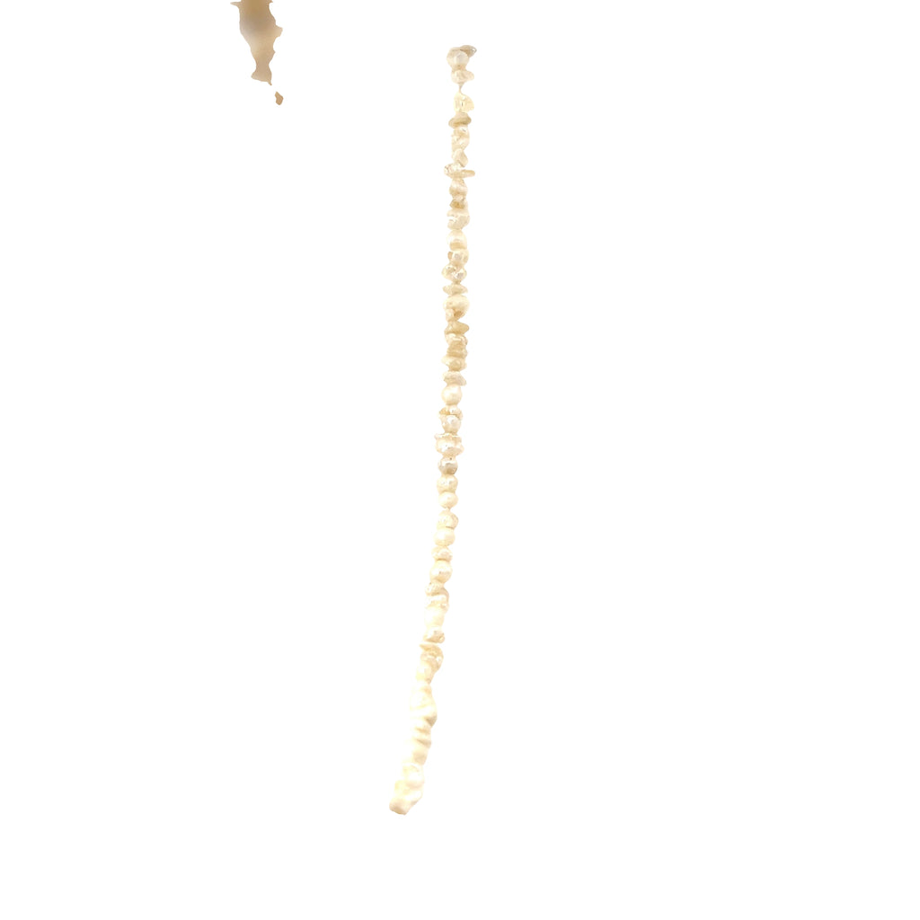 14k Yellow Gold Seed Pearl Necklace 24" inch