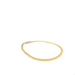 14k Yellow Gold 3.20 Gram Herringbone Bracelet 2.8mm 7" inch