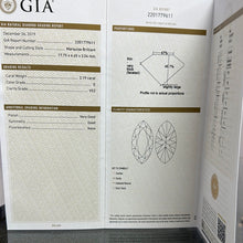 Load image into Gallery viewer, GIA Certified Marquise shaped Diamond