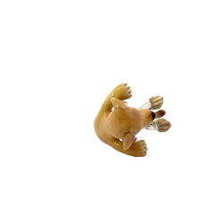 Pre-Owned Golden Retriever Puppy Dog Enamel Sterling Silver Ring