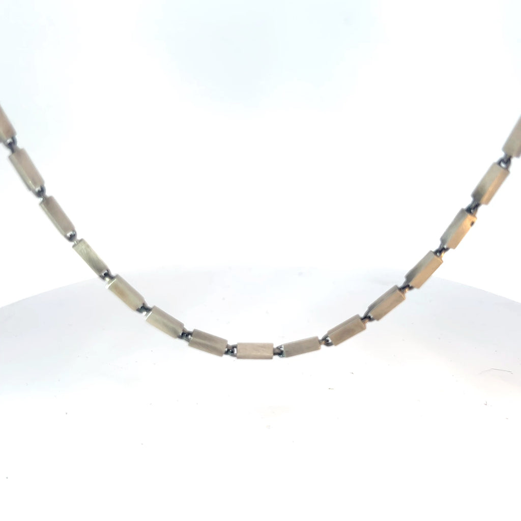 Sterling Silver 33.0 gram Bar Link Necklace
