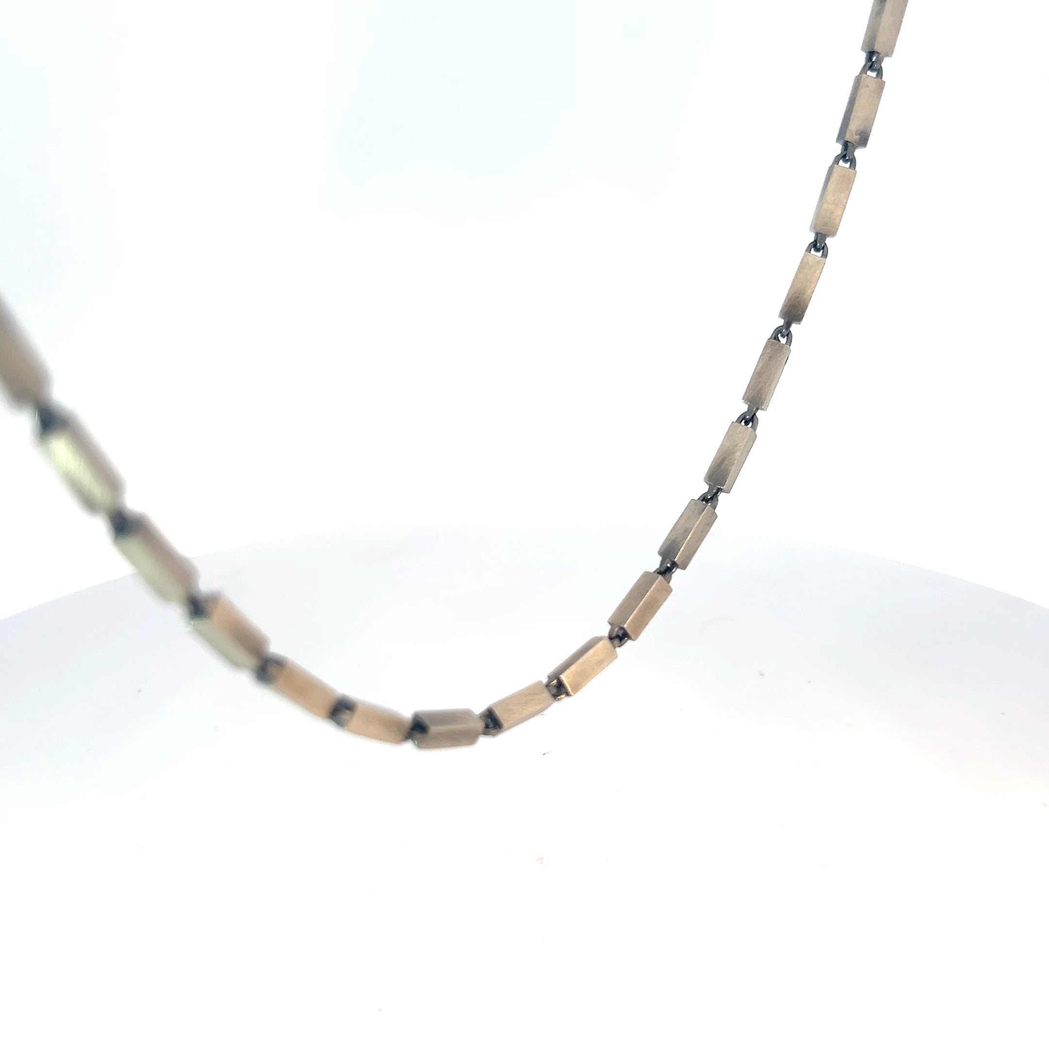 Sterling Silver 33.0 gram Bar Link Necklace