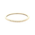 14k Yellow Gold Stretchy Beaded Bracelet