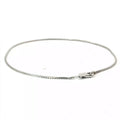 14k White Gold Micro Cuban Anklet 3 gram 1.5mm 10"inch