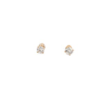 14K white gold or yellow gold .80CT ROUND G HSI2 STUDS