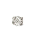 14k White Gold 1.00ct F VS2 Round Diamond Heart Swirl Effy Ring
