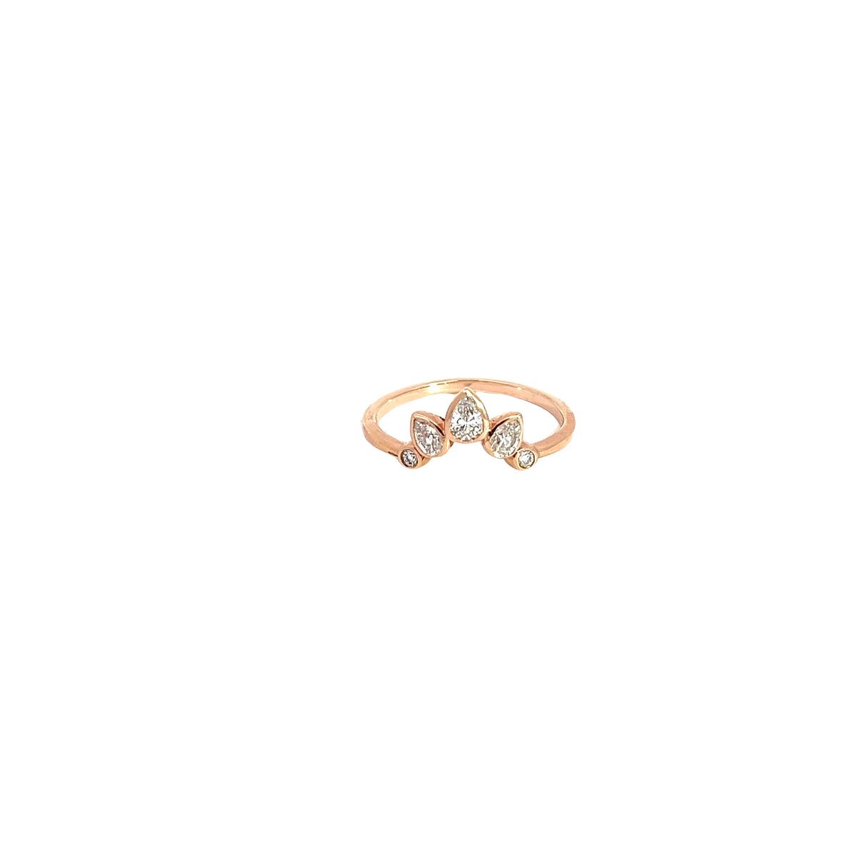 14k Rose Gold .40ct G VS2 Round  Diamond Accent ring