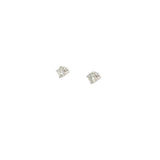 14k White Gold .43ct H VS2 Round Diamond Stud Earrings