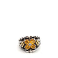 Pre-Loved Barbara Bixby 18k Yellow Gold / 925 Silver with Citrine Flower Design Ring