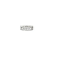 14k White Gold 2.50ct  FVS2 Marquise, Pear Shape , Baguette and Round 3 Row Multiple Shape  Diamond Ring