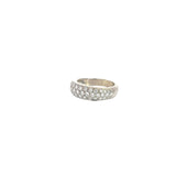 18k white gold1.00CT F VS2 Diamond Pave wedding band ring