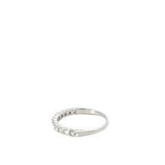 14K White Gold .50ct G VS2 (12) Round Diamond Wedding Band