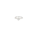 18k white gold .46ct H SI1 Round Diamond Solitaire engagement ring Certified By Rodrigo Giraldo Gemologo #D010172